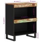 vidaXL Armario auxiliar madera maciza reciclada 60x33x75 cm