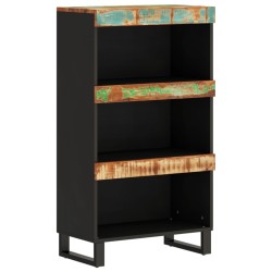vidaXL Armario auxiliar madera maciza reciclada 60x33x107 cm