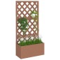 vidaXL Jardinera con enrejado WPC 65x33x135 cm vidaXL Jardinera con enrejado WPC 65x33x135 cm