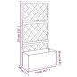 vidaXL Jardinera con enrejado WPC 65x33x135 cm vidaXL Jardinera con enrejado WPC 65x33x135 cm