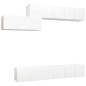 vidaXL Set de muebles de salón TV 7 piezas madera de ingeniería blanco vidaXL Set de muebles de salón TV 7 piezas madera de ingeniería blanco