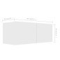 vidaXL Set de muebles de salón TV 4 piezas madera de ingeniería blanco vidaXL Set de muebles de salón TV 4 piezas madera de ingeniería blanco