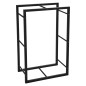 ProGarden Soporte para leña rectangular negro 45x28x70 cm ProGarden Soporte para leña rectangular negro 45x28x70 cm