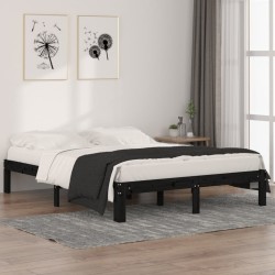 vidaXL Estructura de cama madera maciza king size 150x200 cm