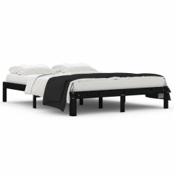 vidaXL Estructura de cama madera maciza king size 150x200 cm