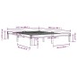 vidaXL Estructura de cama madera maciza king size 150x200 cm vidaXL Estructura de cama madera maciza king size 150x200 cm