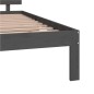 vidaXL Estructura de cama madera maciza gris 150x200 cm vidaXL Estructura de cama madera maciza gris 150x200 cm