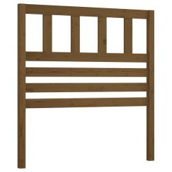 vidaXL Cabecero de cama madera maciza de pino marrón miel 106x4x100 cm