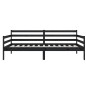 vidaXL Sofá cama madera maciza de pino negro 90x190 cm vidaXL Sofá cama madera maciza de pino negro 90x190 cm