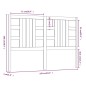 vidaXL Cabecero de cama madera maciza de pino marrón miel 156x4x100 cm vidaXL Cabecero de cama madera maciza de pino marrón miel 156x4x100 cm