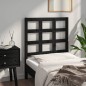 vidaXL Cabecero de cama madera maciza de pino negro 80,5x4x100 cm vidaXL Cabecero de cama madera maciza de pino negro 80,5x4x100 cm