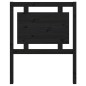 vidaXL Cabecero de cama madera maciza de pino negro 80,5x4x100 cm vidaXL Cabecero de cama madera maciza de pino negro 80,5x4x100 cm