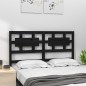vidaXL Cabecero de cama madera maciza de pino negro 155,5x4x100 cm vidaXL Cabecero de cama madera maciza de pino negro 155,5x4x100 cm