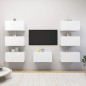 vidaXL Muebles de salón 7 uds madera ingeniería blanco 30,5x30x60 cm vidaXL Muebles de salón 7 uds madera ingeniería blanco 30,5x30x60 cm