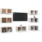 vidaXL Muebles de salón 7 uds madera ingeniería blanco 30,5x30x60 cm vidaXL Muebles de salón 7 uds madera ingeniería blanco 30,5x30x60 cm