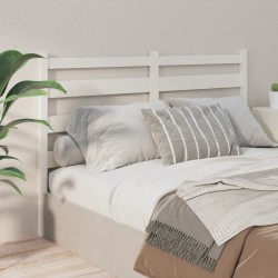vidaXL Cabecero de cama madera maciza de pino blanco 141x4x100 cm