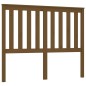 vidaXL Cabecero de cama madera maciza de pino marrón miel 141x6x101 cm vidaXL Cabecero de cama madera maciza de pino marrón miel 141x6x101 cm