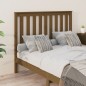 vidaXL Cabecero de cama madera maciza de pino marrón miel 141x6x101 cm vidaXL Cabecero de cama madera maciza de pino marrón miel 141x6x101 cm
