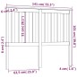 vidaXL Cabecero de cama madera maciza de pino marrón miel 141x6x101 cm vidaXL Cabecero de cama madera maciza de pino marrón miel 141x6x101 cm