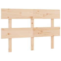 vidaXL Cabecero de cama madera maciza de pino 138x3x81 cm