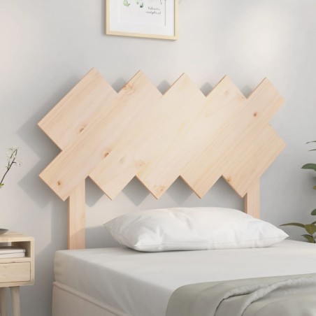 vidaXL Cabecero de cama madera maciza de pino 104x3x80,5 cm