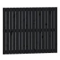 vidaXL Cabecero de cama de pared madera maciza pino negro 108x3x90 cm
