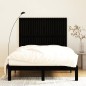 vidaXL Cabecero de cama pared madera maciza pino negro 140x3x110 cm vidaXL Cabecero de cama pared madera maciza pino negro 140x3x110 cm