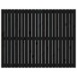 vidaXL Cabecero de cama pared madera maciza pino negro 140x3x110 cm vidaXL Cabecero de cama pared madera maciza pino negro 140x3x110 cm