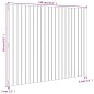 vidaXL Cabecero de cama pared madera maciza pino negro 140x3x110 cm vidaXL Cabecero de cama pared madera maciza pino negro 140x3x110 cm