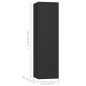 vidaXL Set de muebles de salón TV 4 pzas madera de ingeniería negro vidaXL Set de muebles de salón TV 4 pzas madera de ingeniería negro