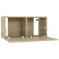 vidaXL Juego de muebles de salón 4 piezas roble Sonoma 60x30x30 cm