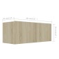 vidaXL Juego de muebles de salón 8 piezas roble Sonoma
