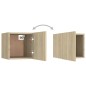 vidaXL Juego de muebles de salón 8 piezas roble Sonoma
