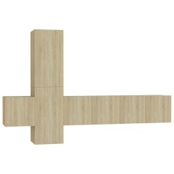 vidaXL Juego de muebles de salón 5 piezas roble Sonoma