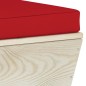 vidaXL Muebles de jardín de palets 6 piezas y cojines madera de abeto 