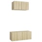 vidaXL Juego de muebles de salón 2 piezas roble Sonoma