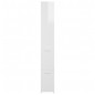 vidaXL Armario baño madera contrachapada blanco brillo 25x26,5x170 cm vidaXL Armario baño madera contrachapada blanco brillo 25x26,5x170 cm