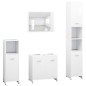 vidaXL Conjunto de muebles de baño 4 pzas madera contrachapada blanco vidaXL Conjunto de muebles de baño 4 pzas madera contrachapada blanco