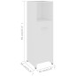vidaXL Conjunto de muebles de baño 4 pzas madera contrachapada blanco vidaXL Conjunto de muebles de baño 4 pzas madera contrachapada blanco