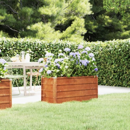 vidaXL Arriate oxidado de acero corten 100x40x45 cm