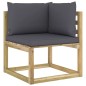 vidaXL Set de muebles de jardín 9 piezas con cojines madera impregnada