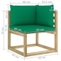 vidaXL Set de muebles de jardín 10 pzas con cojines madera impregnada vidaXL Set de muebles de jardín 10 pzas con cojines madera impregnada