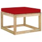 vidaXL Set de muebles de jardín 8 piezas con cojines madera impregnada