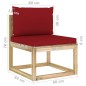 vidaXL Set de muebles de jardín 7 piezas con cojines madera impregnada vidaXL Set de muebles de jardín 7 piezas con cojines madera impregnada