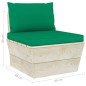 vidaXL Muebles de jardín de palets 6 piezas y cojines madera de abeto vidaXL Muebles de jardín de palets 6 piezas y cojines madera de abeto