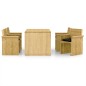 vidaXL Set de comedor jardín 5 pzas con cojines madera pino impregnada vidaXL Set de comedor jardín 5 pzas con cojines madera pino impregnada