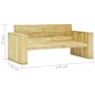 vidaXL Set de sofás jardín 3 piezas con cojines madera pino impregnada vidaXL Set de sofás jardín 3 piezas con cojines madera pino impregnada