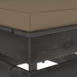 vidaXL Otomana seccional con cojín madera impregnada gris vidaXL Otomana seccional con cojín madera impregnada gris