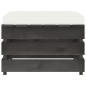 vidaXL Muebles de jardín 3 piezas con cojines madera impregnada gris vidaXL Muebles de jardín 3 piezas con cojines madera impregnada gris