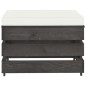 vidaXL Muebles de jardín 3 pzas con cojines gris madera impregnada vidaXL Muebles de jardín 3 pzas con cojines gris madera impregnada